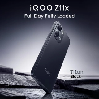 iQOO Z11x Titan Black smartphone