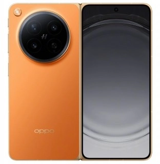 Orange Oppo Find N6 foldable phone with camera