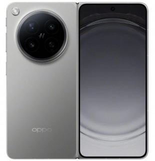 Oppo Find N6 grey foldable phone large circular camera