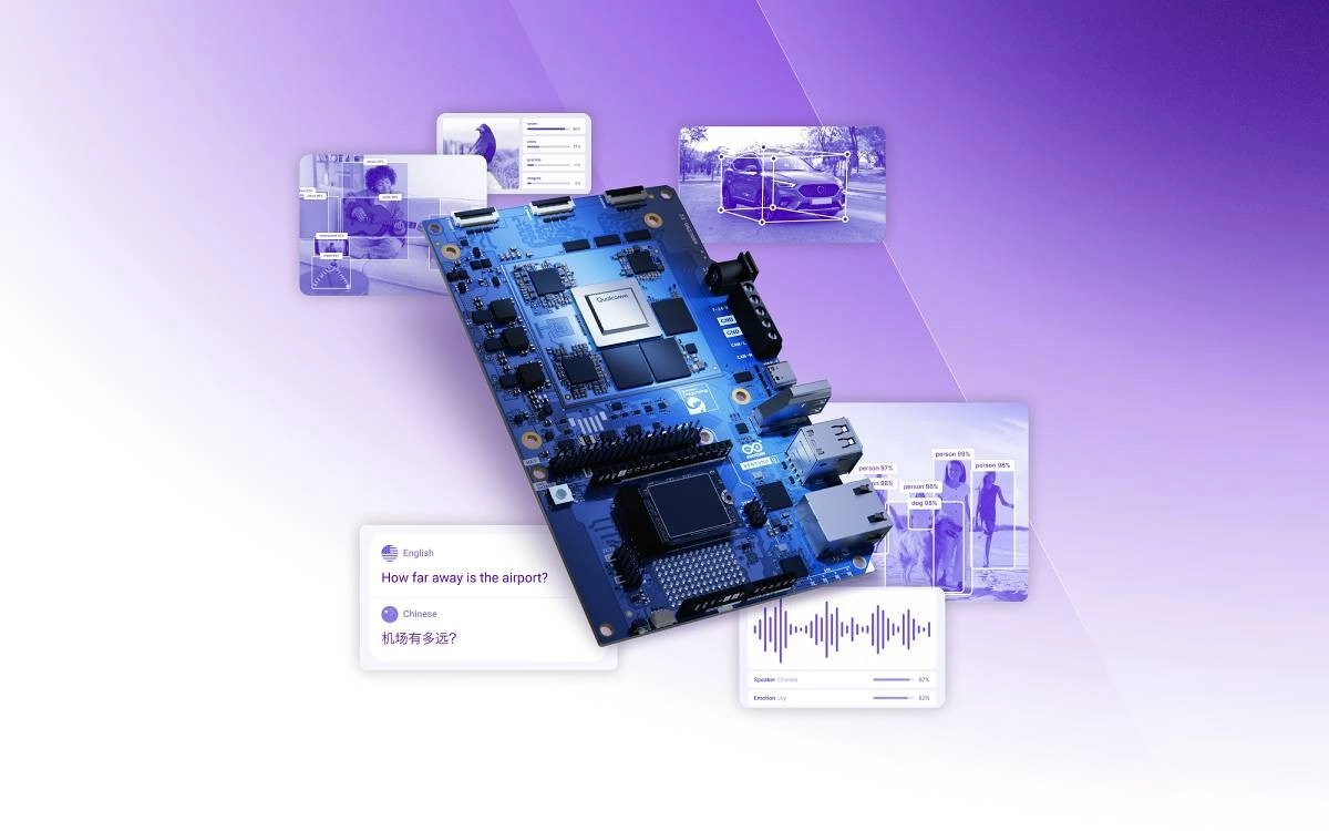 Arduino Ventuno Q board, 40 TOPS AI capabilities.