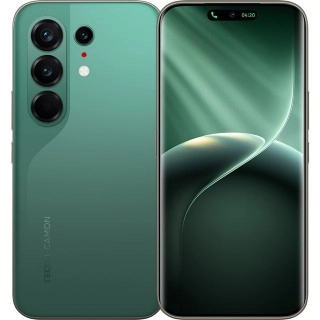 Tecno Camon 50 Pro 5G green phone front back