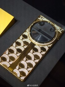 Dreame $15K luxury phone, gold and diamond-encrusted.