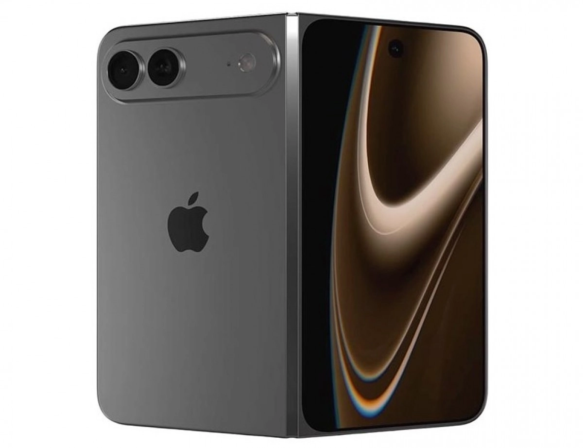 iPhone Fold concept phone with dual cameras