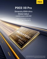 Poco X8 Pro Dimensity 8500 Ultra launch poster