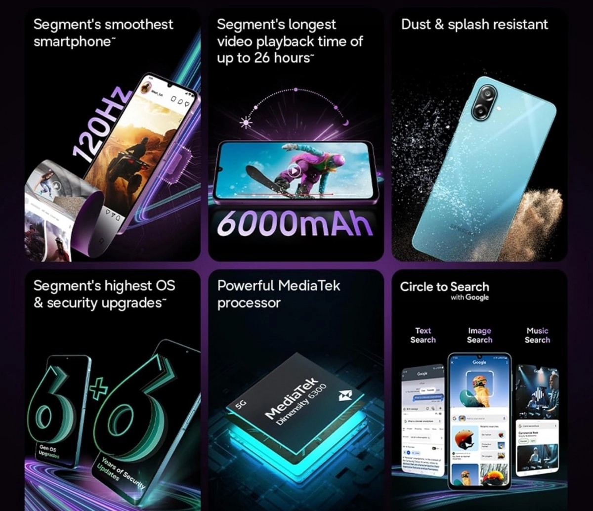 6000mAh battery, 120Hz display.