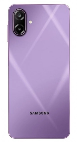 Purple Samsung M17e phone back