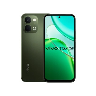 Green vivo T5x smartphone, rebadged iQOO Z11x.