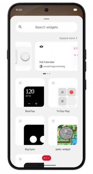 Nothing Phone (4a) new update widgets interface