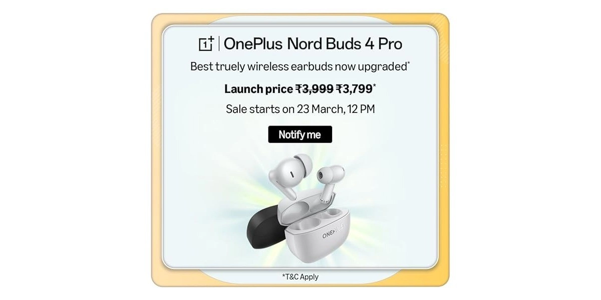 OnePlus Nord Buds 4 Pro sale date and price.