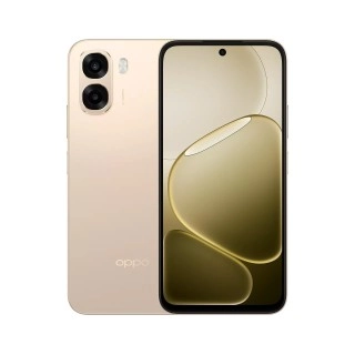 Oppo A6s smartphone in gold color.