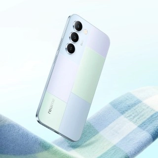 Realme P4 Lite 5G smartphone with pastel block design