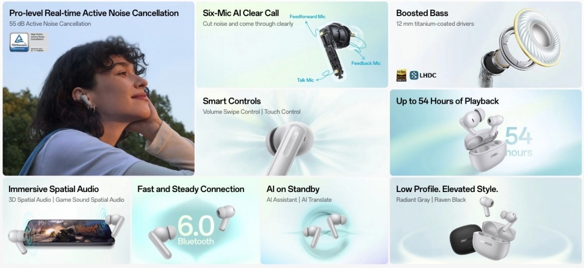 OnePlus Nord Buds 4 Pro earbuds with ANC