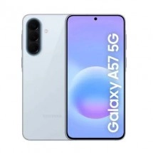 Samsung Galaxy A57 5G phone front and back.