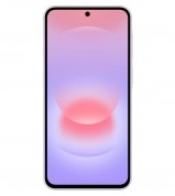 Samsung Galaxy A57 smartphone with colorful wallpaper.