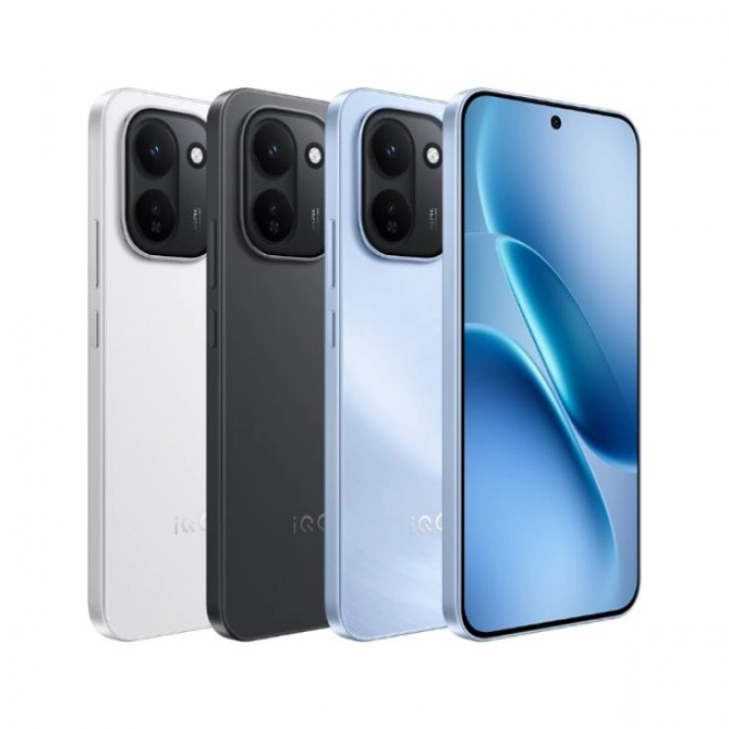 iQOO Z11 phones in white, black, blue