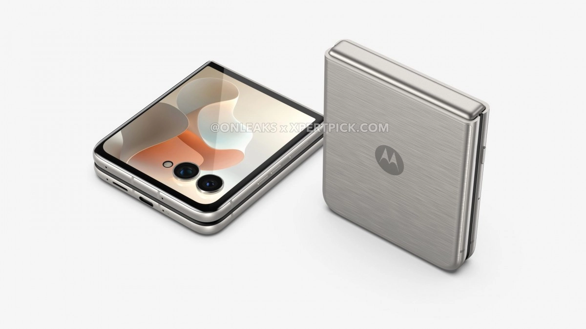 Motorola Razr 70 Ultra silver CAD renders, leaked.