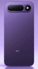 Purple Tecno Spark 50 5G back view