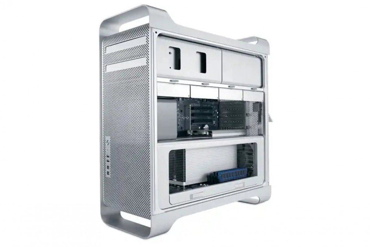 Apple Mac Pro tower with internals visible