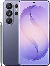 Purple smartphone with stylus featured in trending phones.