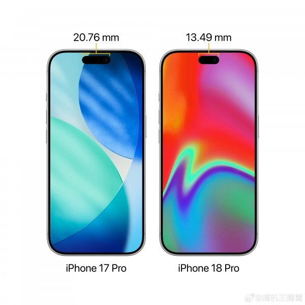 iPhone 18 Pro Dynamic Island narrower than iPhone 17 Pro