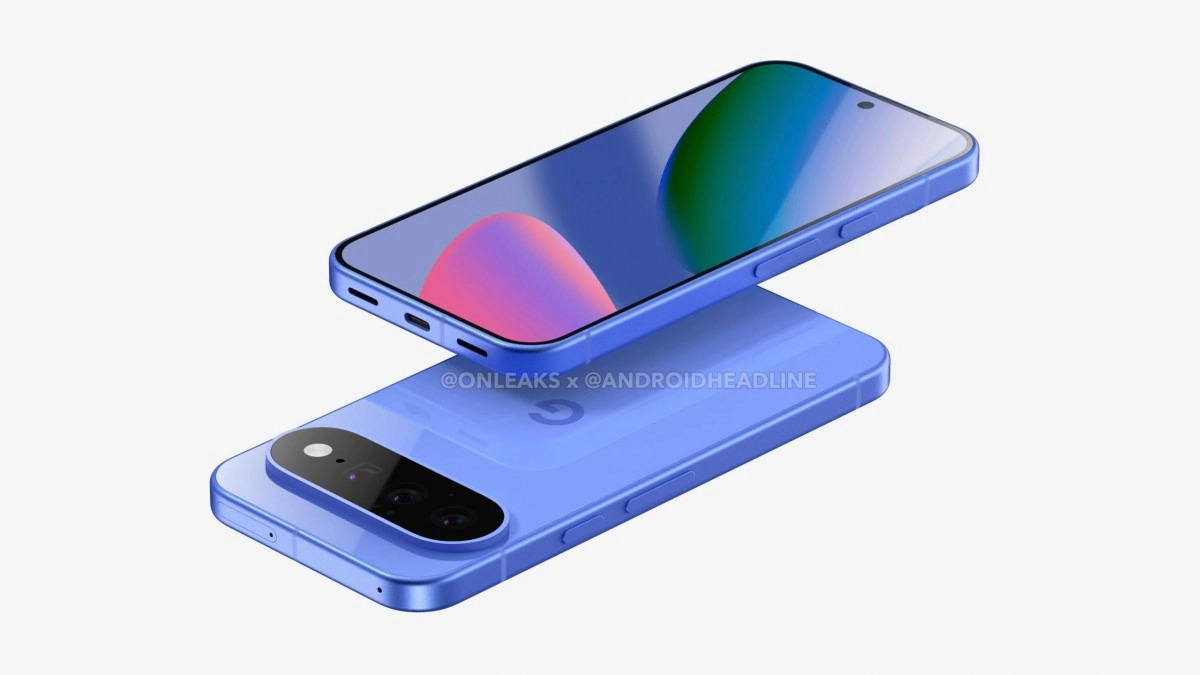 Blue Google Pixel 11 CAD render leak.