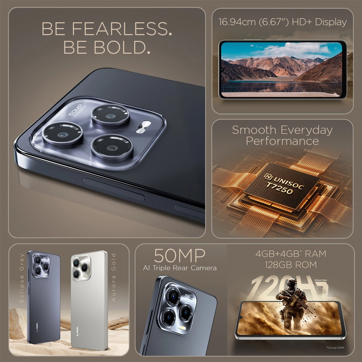 Lava Bold N2 Pro with 50MP camera, 120Hz display