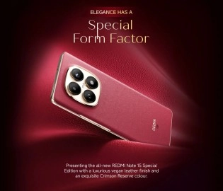 Redmi Note 15 Special Edition Crimson Reserve phone.