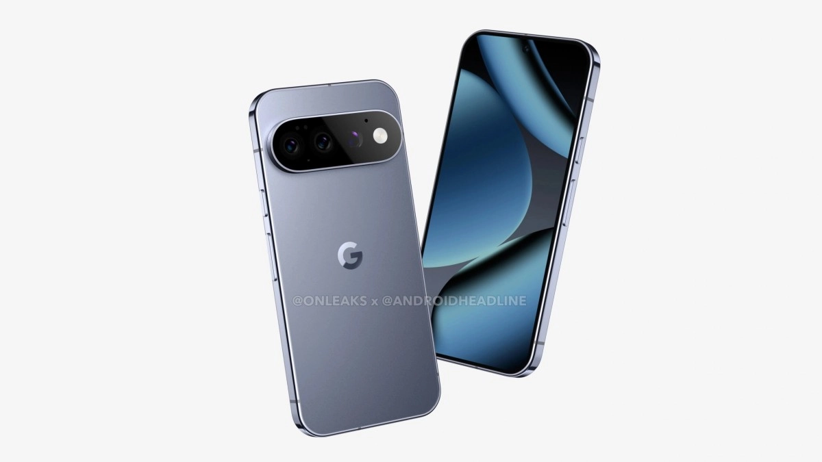 Google Pixel 11 Pro CAD renders, back and front.