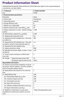 European vivo X300 Ultra battery capacity detail.
