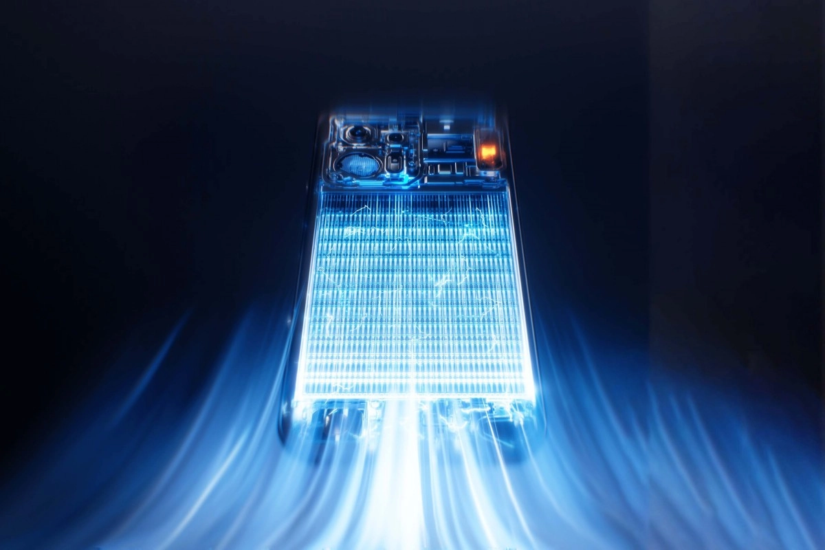 Oppo K15 Pro+ battery and cooling system.