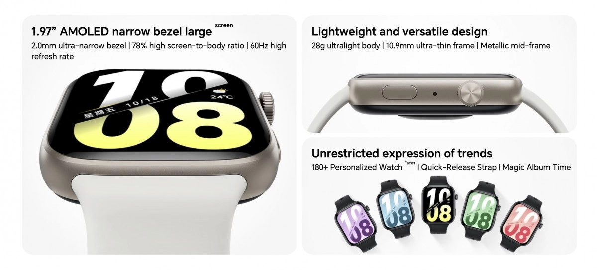 Honor Watch X5i, AMOLED screen, lightweight, personalized watch faces.