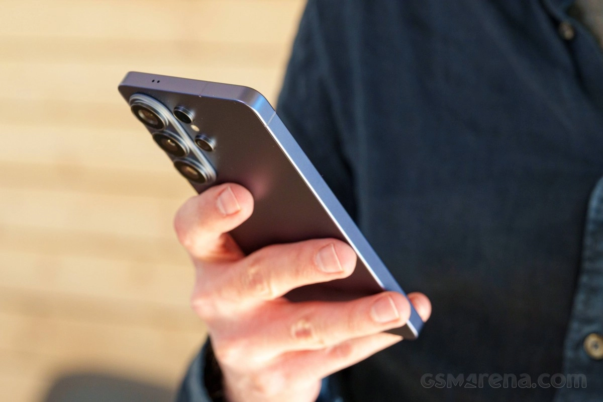 Samsung smartphone with multiple camera lenses.