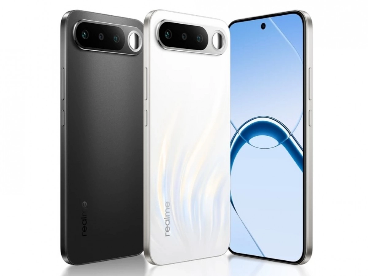 Realme 16 5G black and white phones