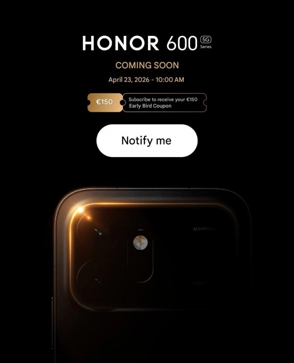 Honor 600 series launch date announcement.