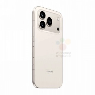Honor 600 series smartphone back, white, triple camera