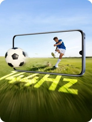 Realme C100 120Hz display soccer game.
