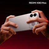 Redmi K90 Max design revealed, held by hands.