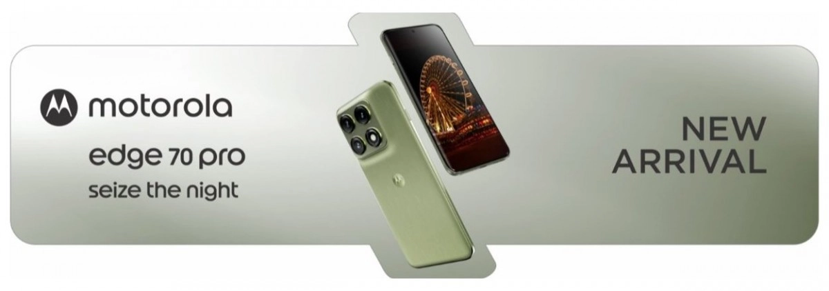 Motorola Edge 70 Pro new arrival marketing image