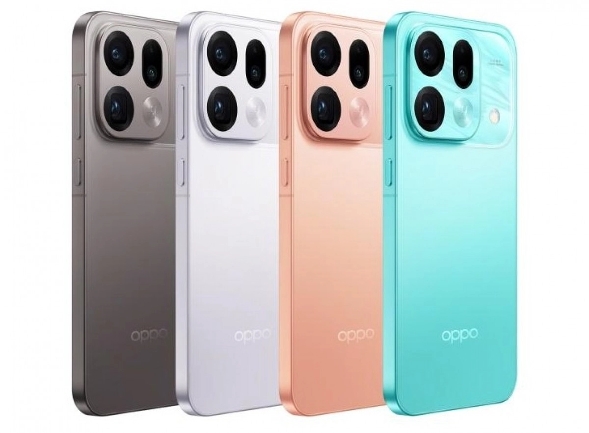 Oppo Find X9s Pro in four color options