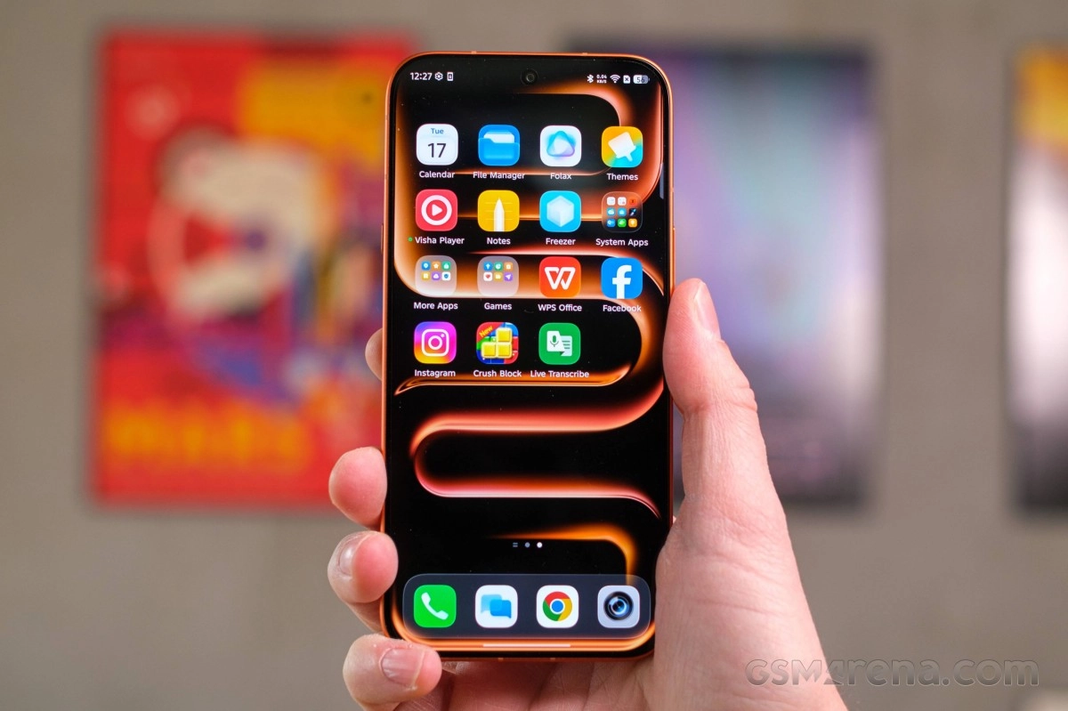 Infinix Note 60 Pro smartphone showing apps.