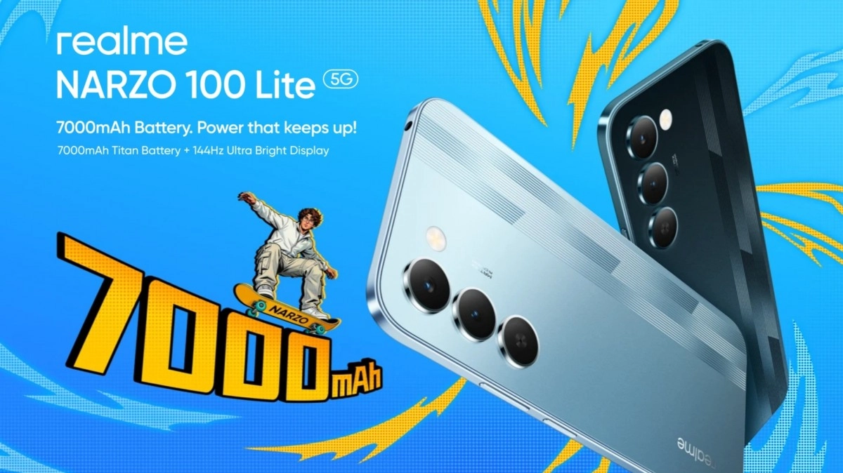 Realme Narzo 100 Lite 7000mAh, 144Hz display