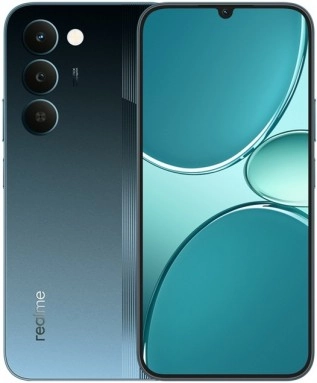 Realme Narzo 100 Lite phone, teal color.