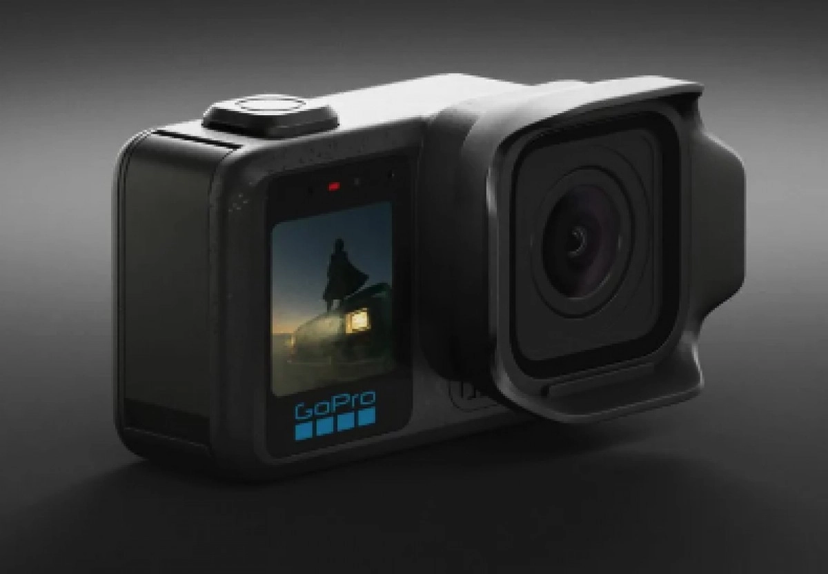 GoPro Mission 1 camera front view.