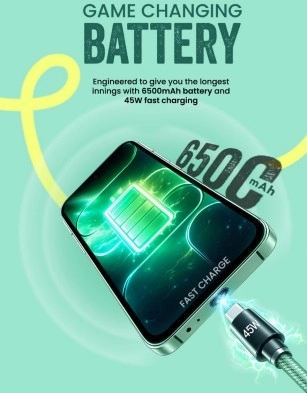 Tecno Pop X 5G 6500mAh battery and 45W fast charging