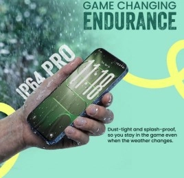 Tecno Pop X 5G with IP64 dust/splash proof.