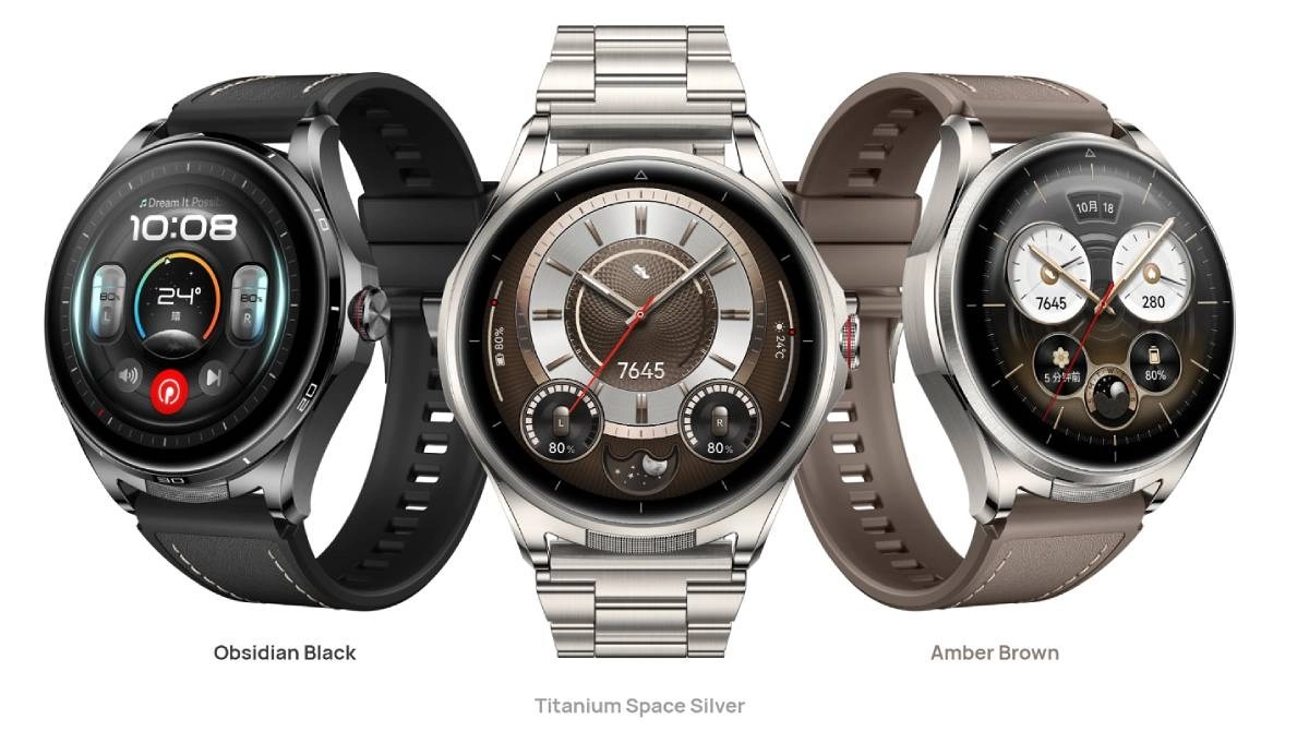 Obsidian Black, Titanium Space Silver, Amber Brown.
