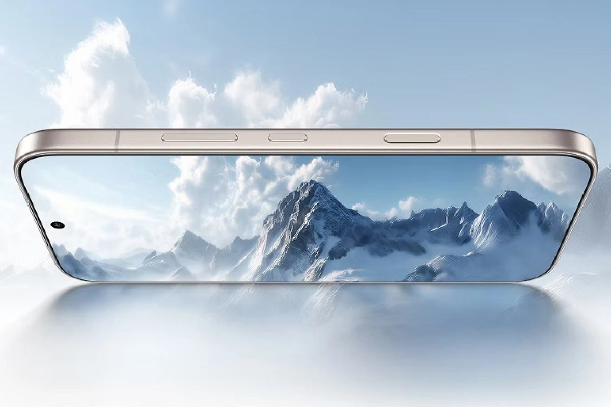 Honor 600 Pro phone displaying mountain landscape.