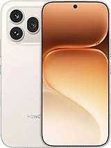 White Honor smartphone with triple camera system