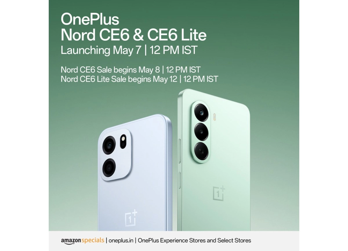 OnePlus Nord CE6, CE6 Lite sale dates announced.
