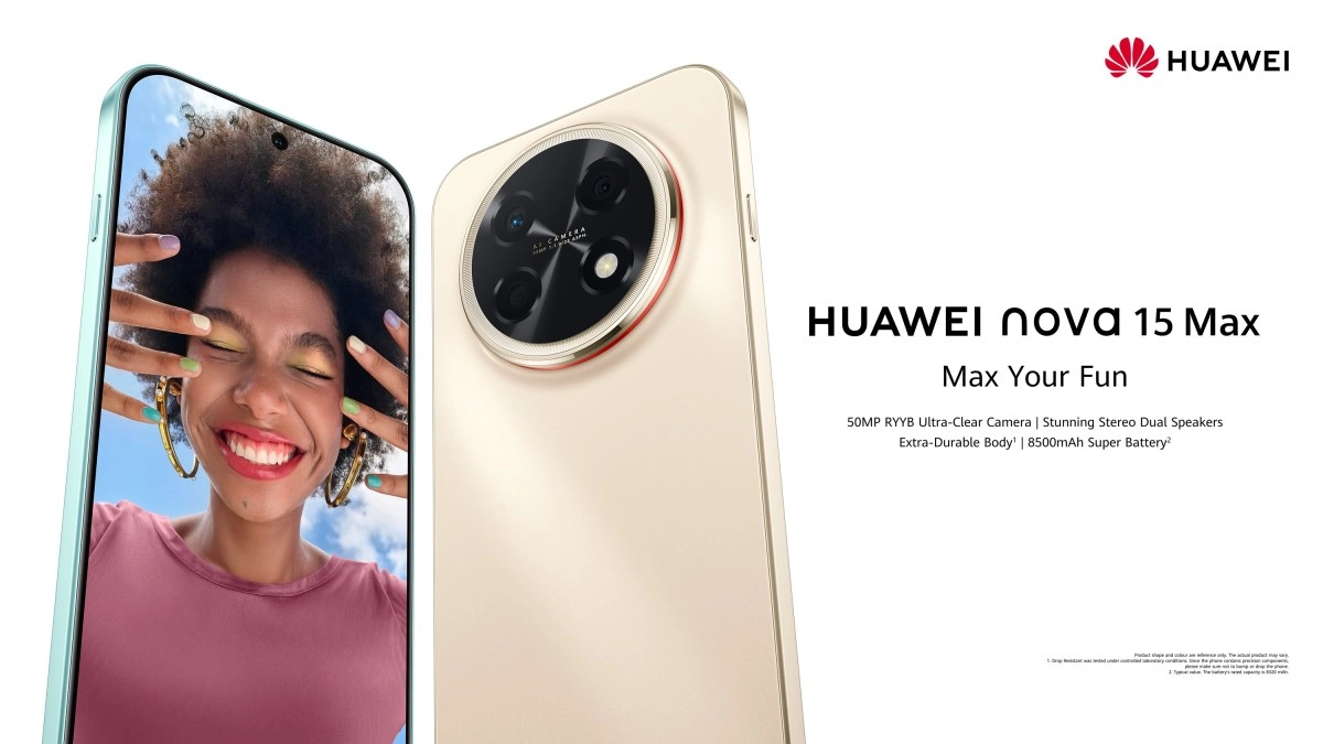 Huawei Nova 15 Max with 8500mAh battery